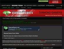 Tablet Screenshot of diamondgamers.net